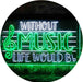 Musician Gift Without Music Life Would Be Flat LED Light Sign - Way Up Gifts