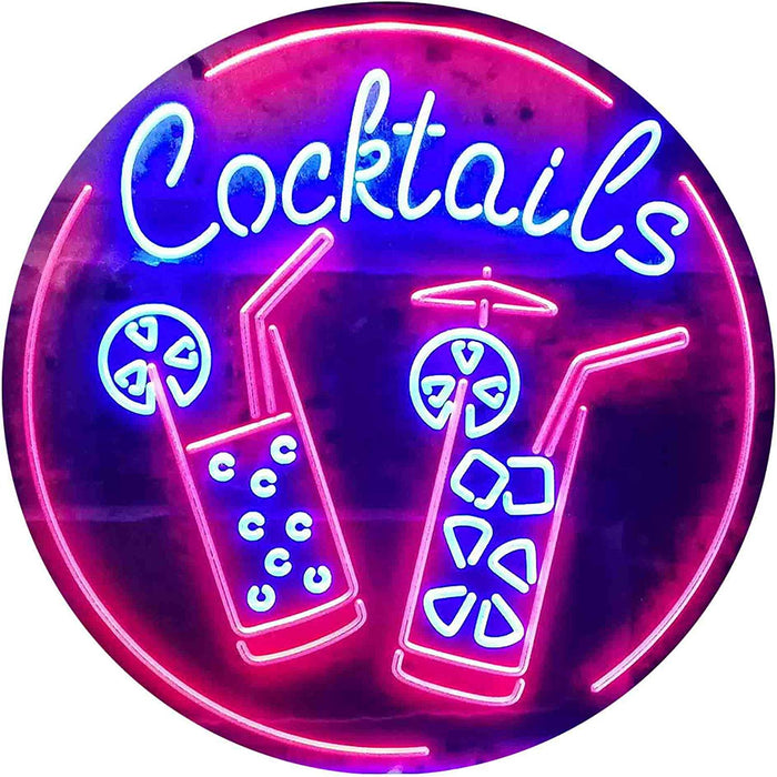 Cocktails LED Light Sign - Way Up Gifts