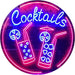 Cocktails LED Light Sign - Way Up Gifts
