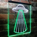 Space Ship UFO LED Light Sign - Way Up Gifts