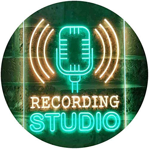 Microphone Recording Studio LED Light Sign - Way Up Gifts