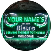 Personalized Bistro LED Light Sign - LED Gift Works