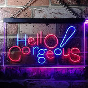 Beauty Shop Hello Gorgeous LED Light Sign - LED Gift Works