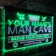 Personalized Sports Soccer Theme Man Cave LED Light Sign - LED Gift Works