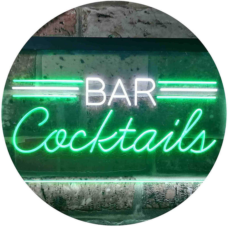 Bar Cocktails LED Light Sign - LED Gift Works