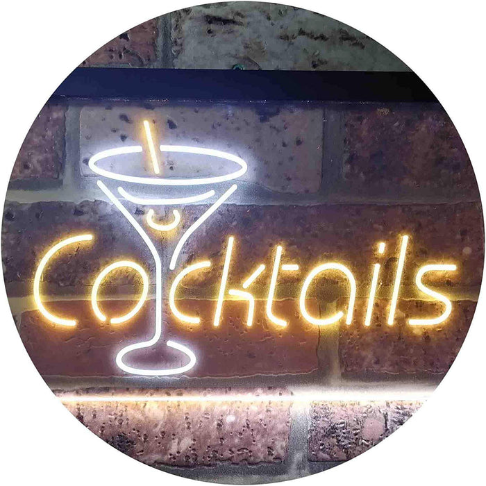 Cocktails LED Light Sign - Way Up Gifts