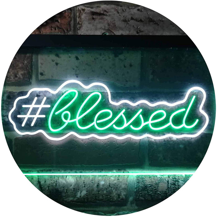 Hashtag Blessed LED Light Sign - Way Up Gifts