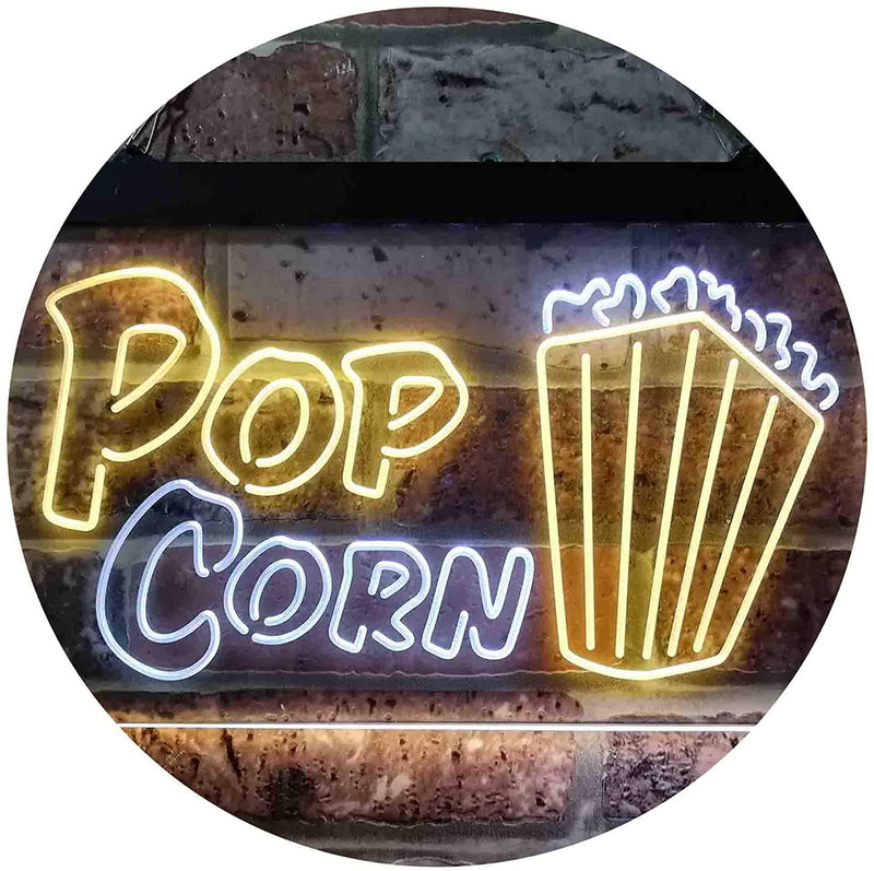Movie Theater Popcorn LED Light Sign - LED Gift Works