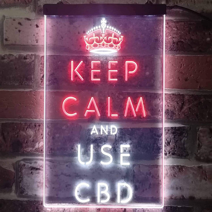 Keep Calm and Use CBD LED Light Sign - Way Up Gifts