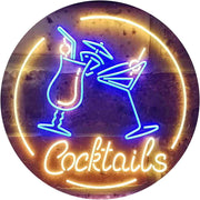 Cocktails LED Light Sign - LED Gift Works