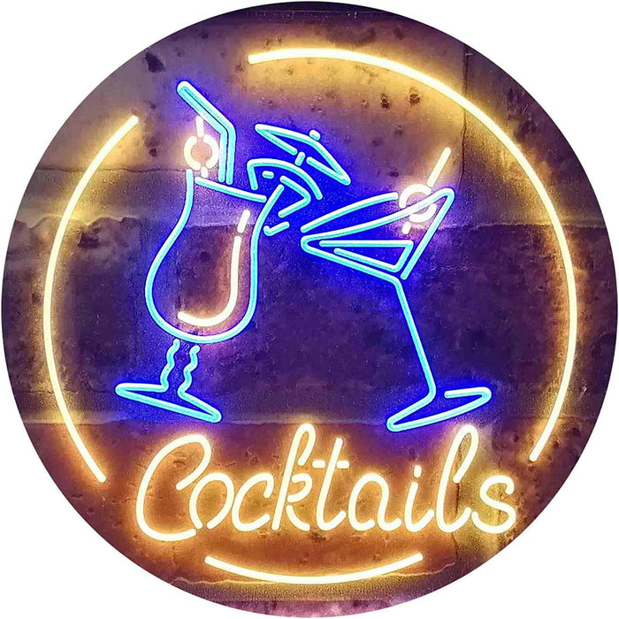 Cocktails LED Light Sign - Way Up Gifts