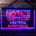 Quiet Please Meeting in Progress LED Light Sign - Way Up Gifts