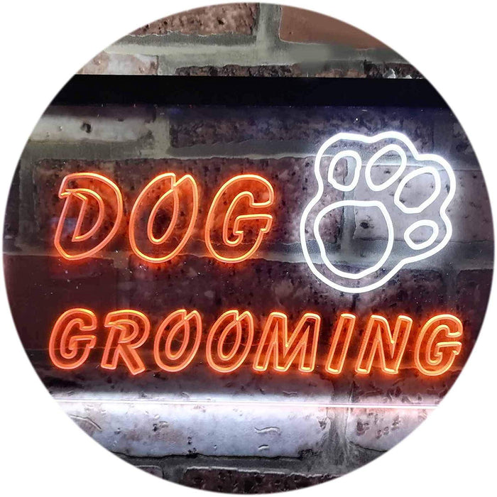 Paw Print Dog Grooming LED Light Sign - Way Up Gifts
