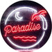 Beach Palm Tree Paradise Island LED Light Sign - Way Up Gifts