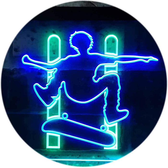 Kids Room Decor Skateboard Jump LED Light Sign - Way Up Gifts