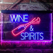 Wine and Spirits LED Light Sign - LED Gift Works