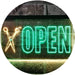 Barber Scissors Hair Cuts Open LED Light Sign - Way Up Gifts