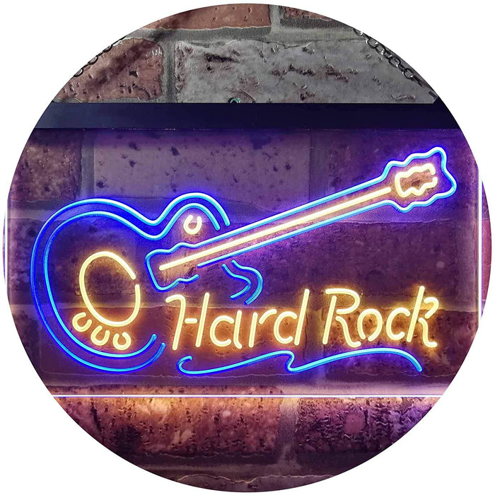 Guitar Hard Rock Music LED Light Sign - Way Up Gifts