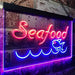 Fish Seafood Restaurant LED Light Sign - Way Up Gifts