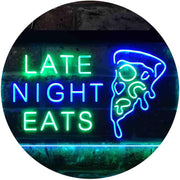 Late Night Eats Pizza LED Light Sign - LED Gift Works