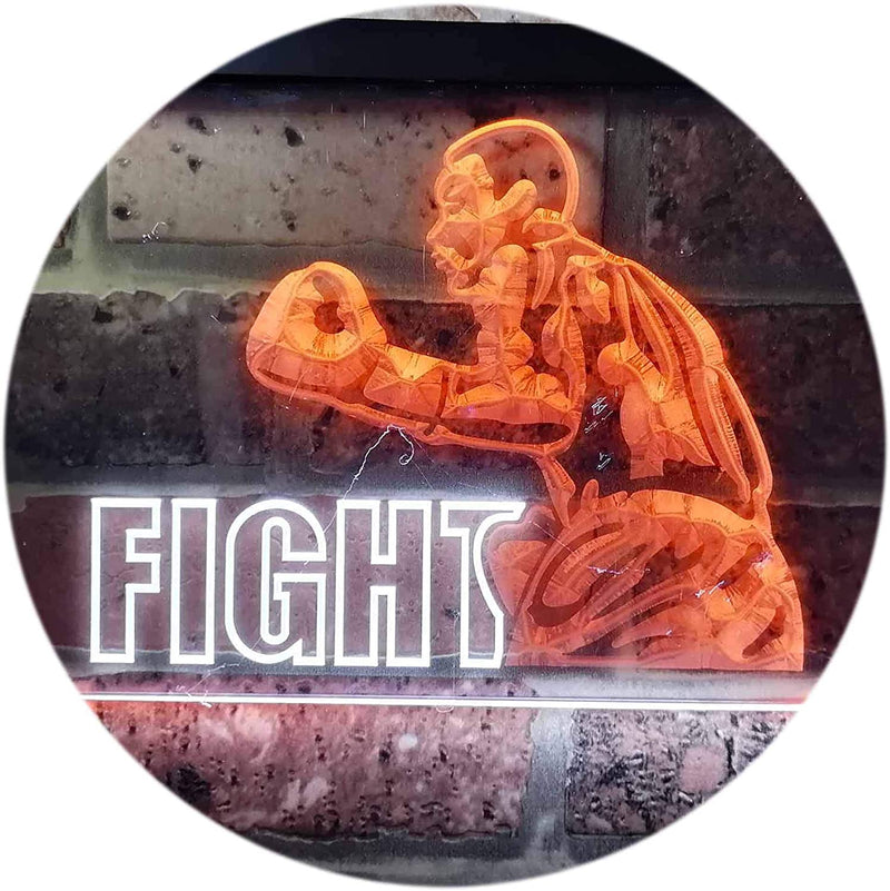 Fitness Gym Boxer Fight Boxing Man Cave LED Light Sign - LED Gift Works