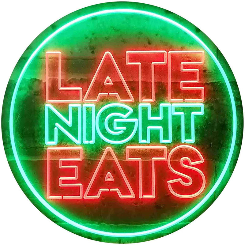 Late Night Eats LED Light Sign - LED Gift Works