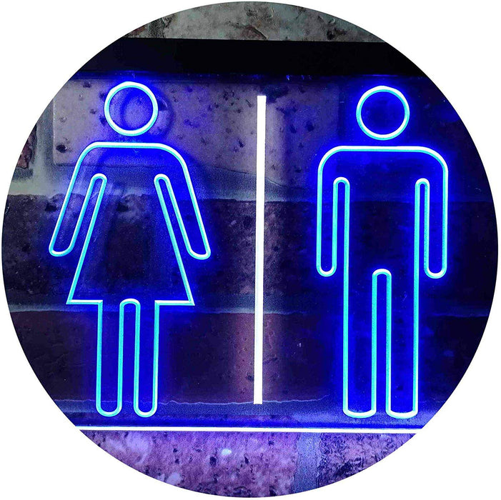 Men Women Bathroom Restroom LED Light Sign - Way Up Gifts
