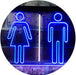 Men Women Bathroom Restroom LED Light Sign - Way Up Gifts