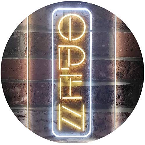 Vertical Open Sign LED Light Sign - Way Up Gifts