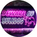 Beware of Bulldog LED Light Sign - Way Up Gifts