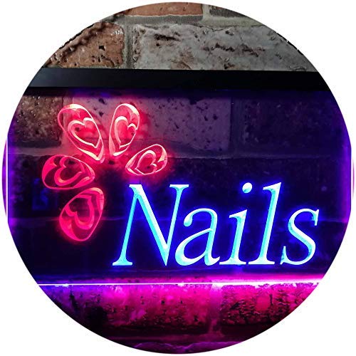 Beauty Salon Nails LED Light Sign - Way Up Gifts