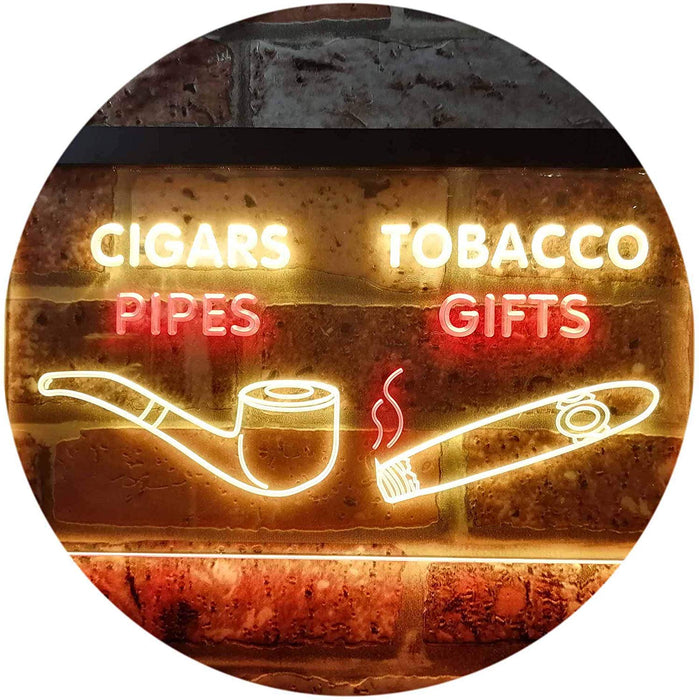 Cigar Pipes Tobacco Gifts LED Light Sign - Way Up Gifts