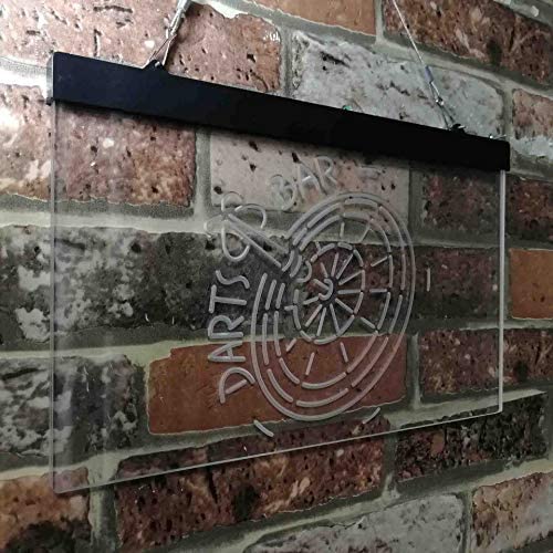 Darts Bar LED Light Sign - Way Up Gifts