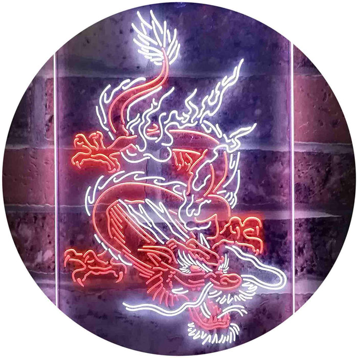Chinese Dragon Man Cave Tattoo LED Light Sign - Way Up Gifts