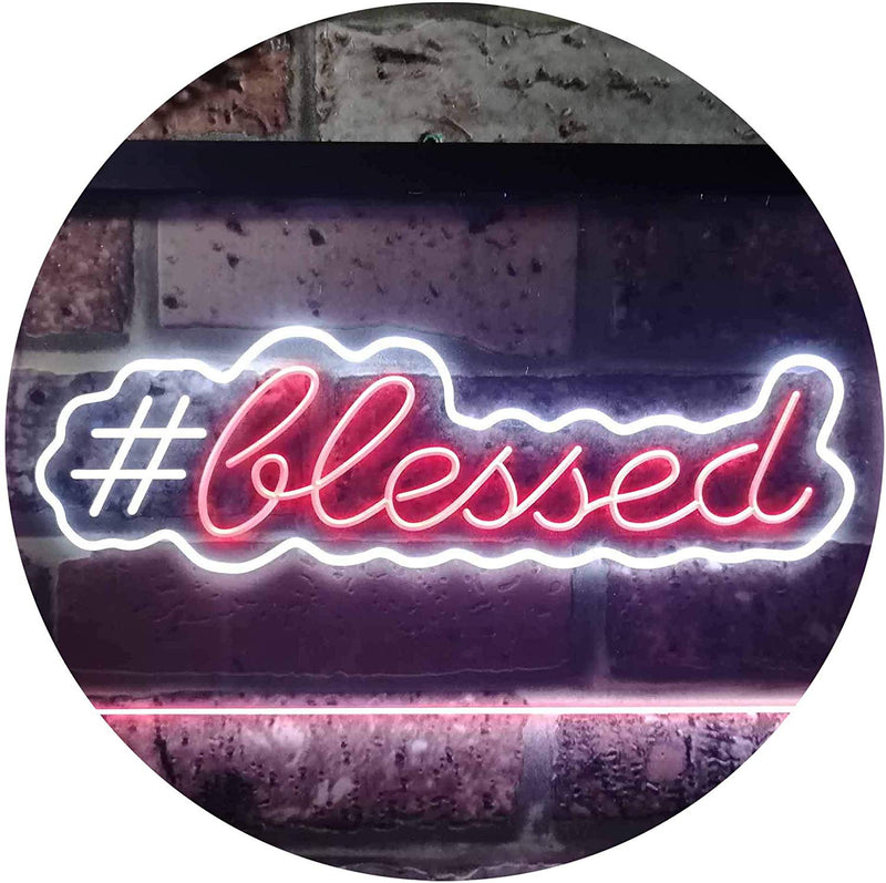 Hashtag Blessed LED Light Sign - LED Gift Works