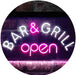 Bar & Grill Restaurant Open LED Light Sign - Way Up Gifts