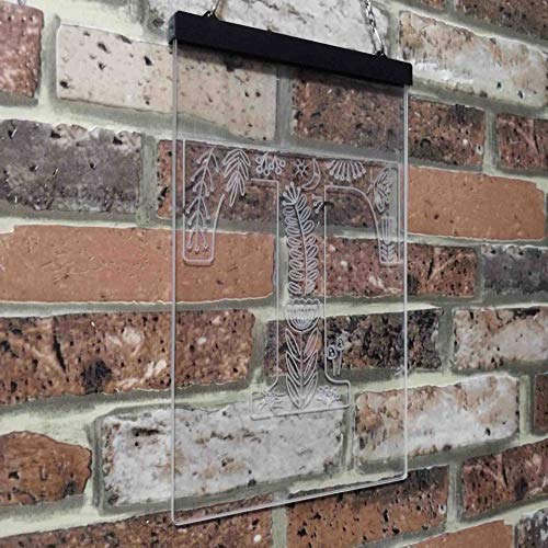 Family Name Letter T Monogram Initial LED Light Sign - LED Gift Works