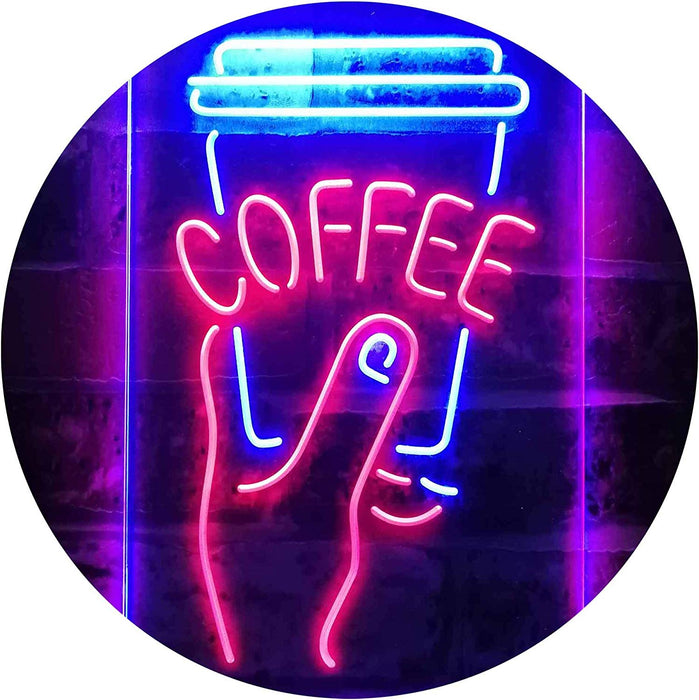 Coffee Cup To Go LED Light Sign - Way Up Gifts