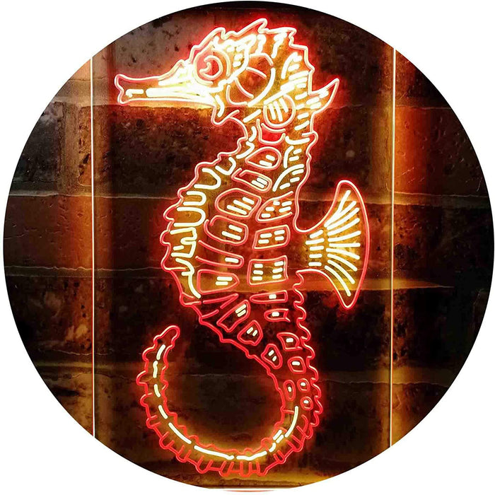 Ocean Decor Beach Seahorse LED Light Sign - Way Up Gifts