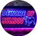 Beware of Bulldog LED Light Sign - Way Up Gifts
