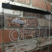 Open Toothbrush Dentist LED Light Sign - LED Gift Works