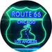 Chicago to Los Angeles Route 66 LED Light Sign - Way Up Gifts