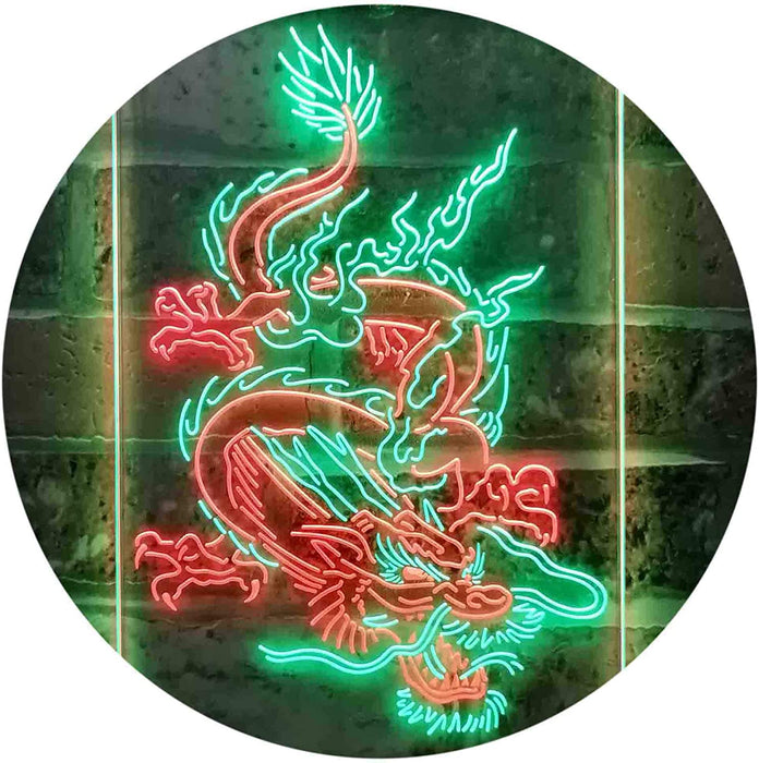 Chinese Dragon Man Cave Tattoo LED Light Sign - Way Up Gifts