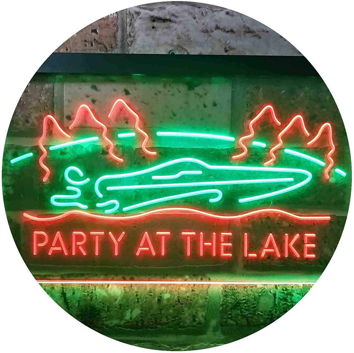 Party at The Lake Cabin Decor LED Light Sign - Way Up Gifts