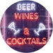 Beer Wine Cocktails LED Light Sign - Way Up Gifts