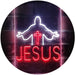 Jesus Saves Cross Church LED Light Sign - Way Up Gifts