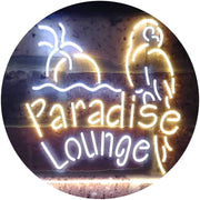 Parrot Paradise Lounge Bar LED Light Sign - LED Gift Works