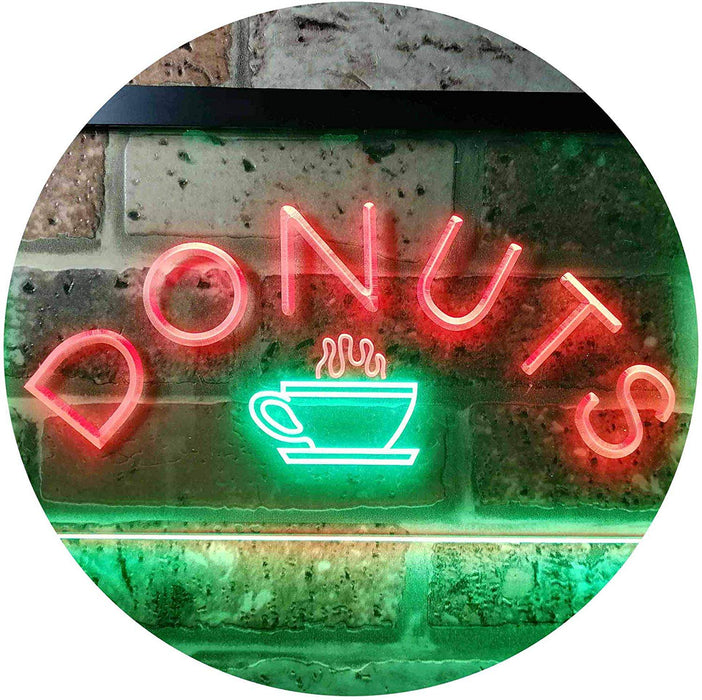 Donuts Coffee LED Light Sign - Way Up Gifts