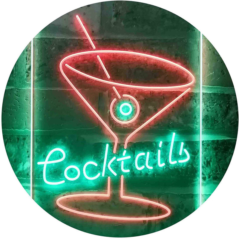 Cocktails LED Light Sign - LED Gift Works