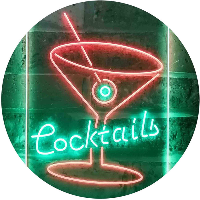 Cocktails LED Light Sign - Way Up Gifts